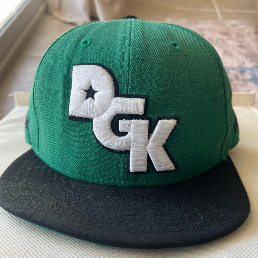DGK Green & Black Snapback Hat | Embroidered Logo | Streetwear Skate Cap